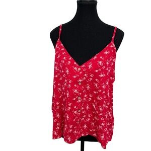 NWT Shwiing Floral Red Women's Top size large